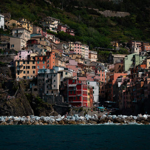 Colourful village on the coast of Cinque Terre, Italy